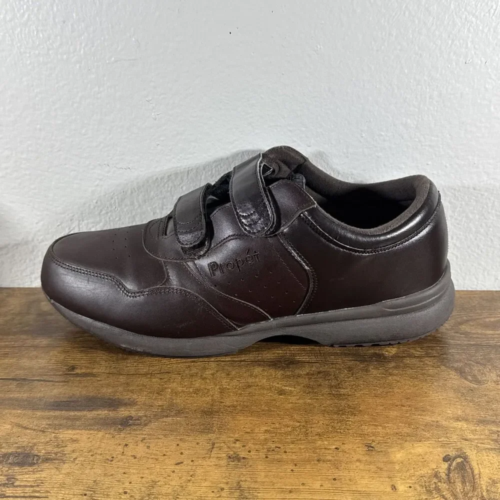 PROPET M3705 LIFE WALKER BROWN 2 STRAP CASUAL  WALKING MENS 11 XX 5E